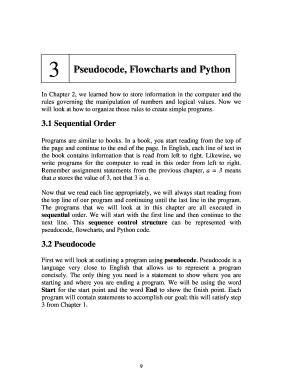 Fillable Online Pseudocode Flowcharts And Python Fax Email Print