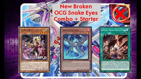 OCG Rage Of The Abyss Broken New Combo Fiendsmith Snake Eyes Team Oni