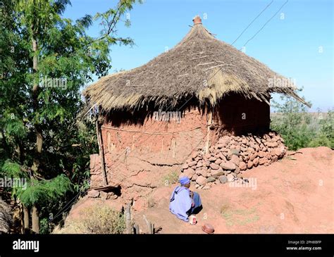 Traditional Ethiopian Huts In The Villages Around Lalibela Ethiopia