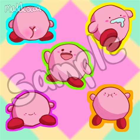 Cursed Kirby Stickers Etsy Uk