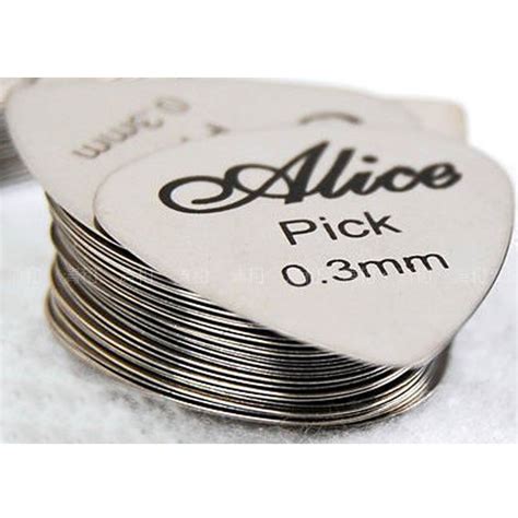 Alice Stainless Steel Guitar Picks (Assorted Thickness) … - Karu Music ...