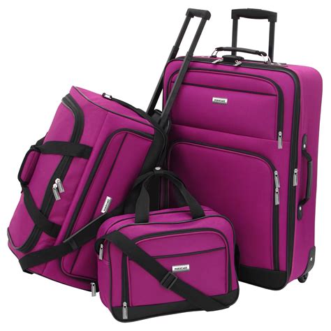 Forecast Catalina 3 Piece Luggage Set - Raspberry