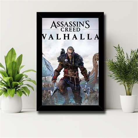 Quadro Assassins Creed Valhalla 23x33cm Elo7