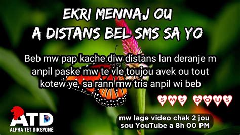 ʕʔ bel sms damou pou fè nenfot fanm damouw a distans bel pawol