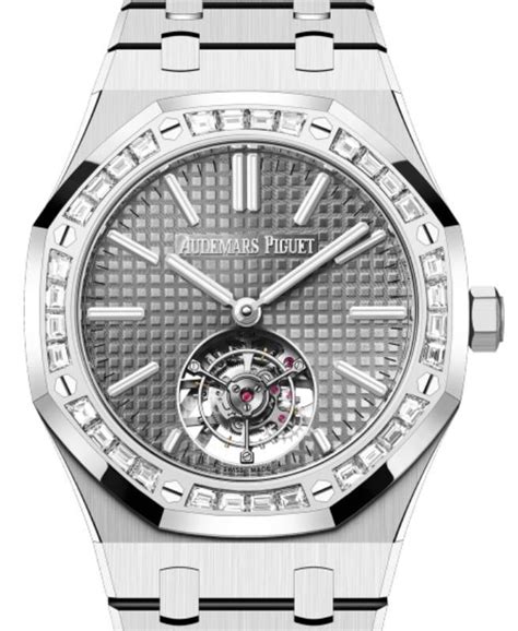 Audemars Piguet Royal Oak Flying Tourbillon White Gold Grey Dial Mm