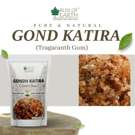 Bliss Of Earth Gond Katira Pure Organic Edible Gum Tragacanth Gum Gond