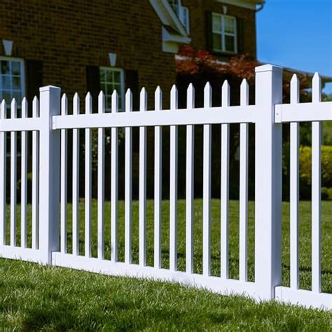 Wambam Fence Bl19101 Nantucket Picket Vinyl Fence No Dig White 4 H