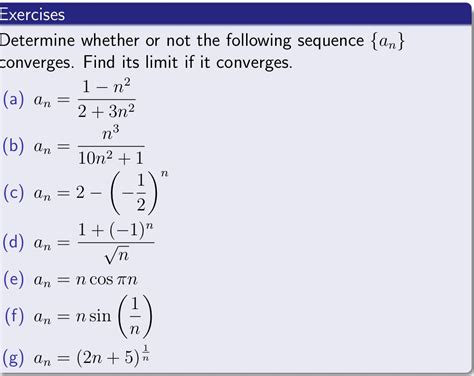 Solved Determine Whether Or Not The Following Sequence {an}