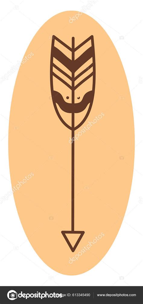 sharp arrow illustration vector white background stock vector