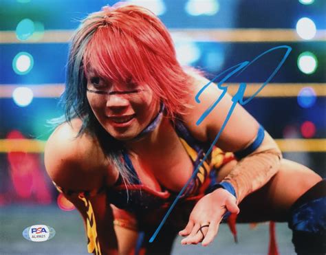 Asuka Signed WWE 8x10 Photo PSA Pristine Auction