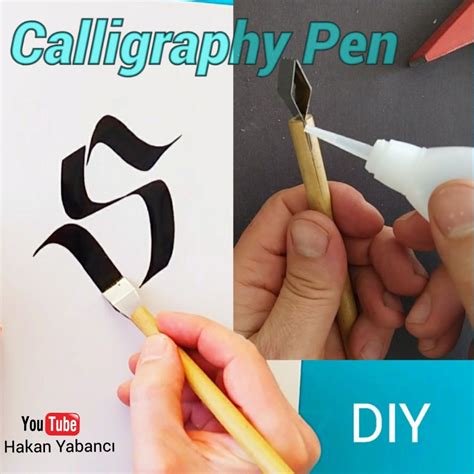 Calligraphy Pen DIY Kaligrafi Kalemi Kendin Yap | Kaligrafi, Sanat malzemeleri, Kalem