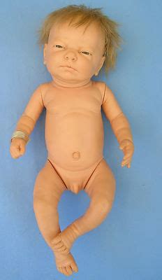 Vintage Berjusa Anatomically Correct Newborn Baby Boy Doll W Hair