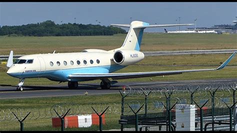 Korean Air Gulfstream G Er Hl Take Off Budapest Gulfstream