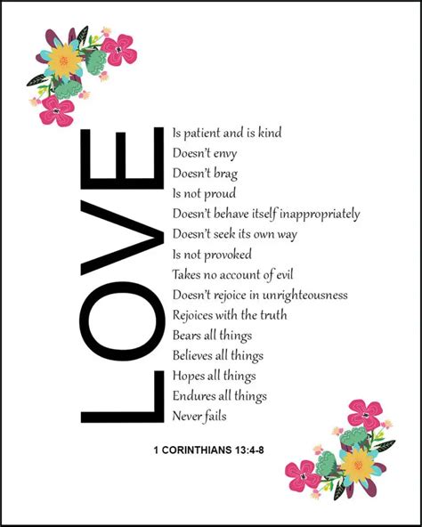 1 Corinthians 13 4 8 Love Encouraging Bible Verses