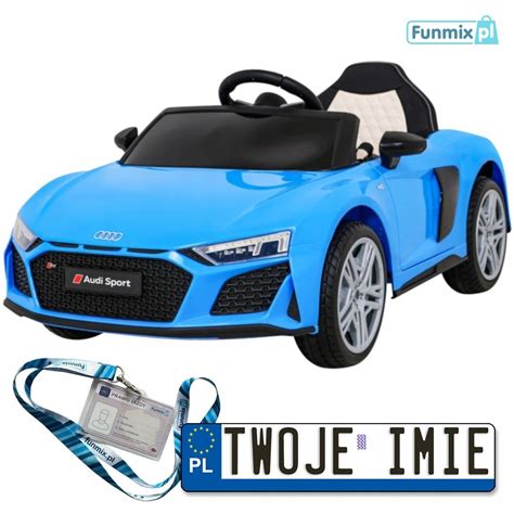 Audi R8 LIFT z Pilotem Samochodzik na akumulator Koła EVA MP3 LED