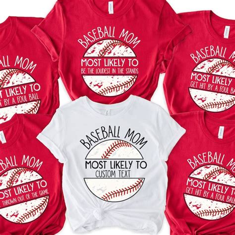 Baseball Mom Shirt Etsy