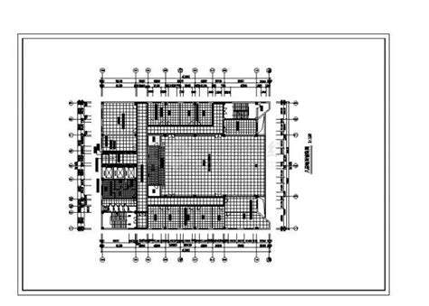 某地区医院cad平面施工图医疗建筑土木在线