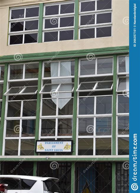 Parliament of Saint Lucia in Castries Editorial Photo - Image of flag ...