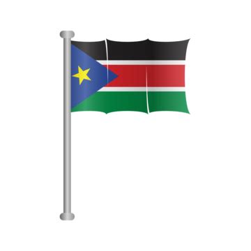 South Sudan Flag Vector South Sudan Flag South Sudan Day PNG And