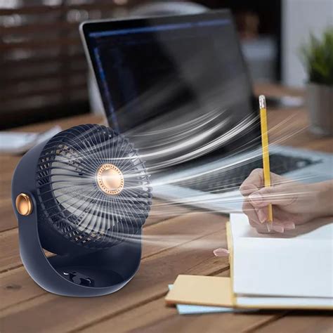 Portable Waist Fan Super Long Battery Life Camping Desk Cycle Fan Usb