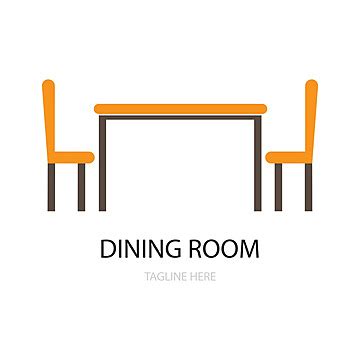 Dining Room Logo Vector Flat Modern Background Vector, Flat, Modern ...