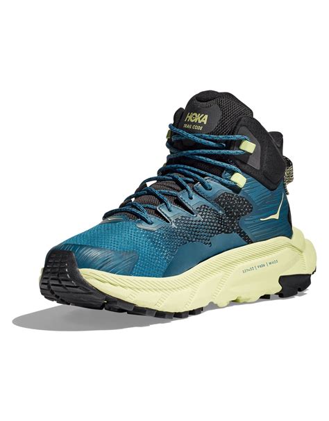 Hoka Trail Code Gtx Blue Coralblue Graphite Day Hiking Boots Snowleader