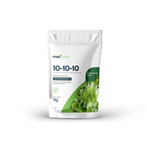 Adubo Fertilizante Forth Maxgreen NPK 10 10 10 Embalagem 1 Kg