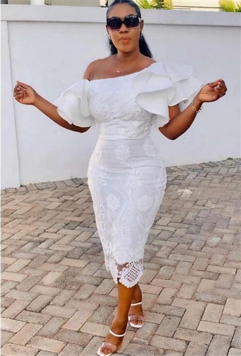 White Ankara Styles For Ladies Dresses Images 2022