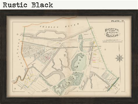 ROXBURY, Boston, Massachusetts 1882 Map - Replica or Genuine ORIGINAL ...