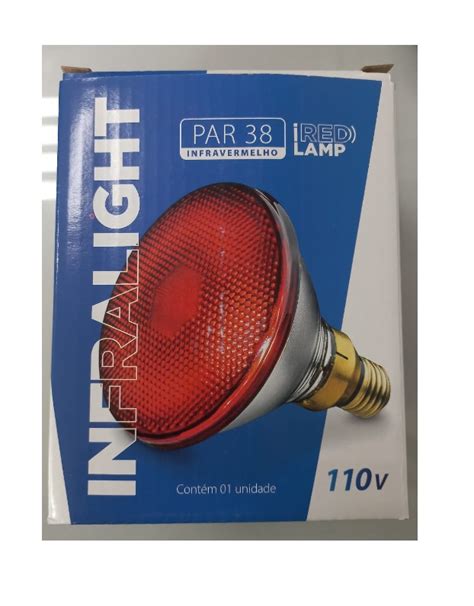 Lâmpada Infraverm IR 150W 120V E27 R122x140 VM PAR38 INFRALIGHT