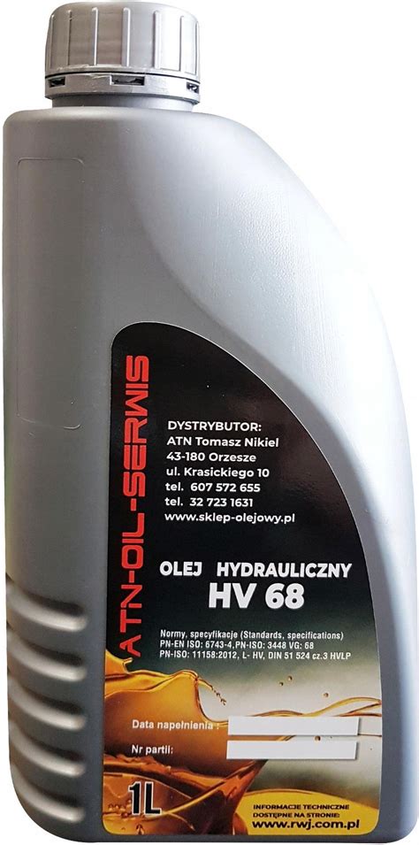 Jasol Olej Hydrauliczny L Hv 68 1L Opinie I Ceny Na Ceneo Pl