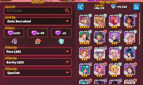 Problem With Harem Search Bug Reporting Hentai Heroes