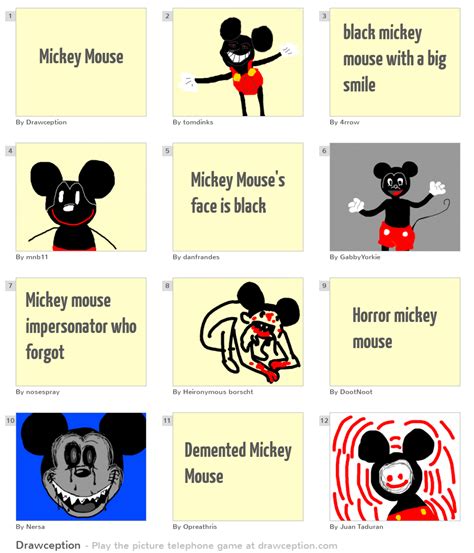 Mickey Mouse Drawception