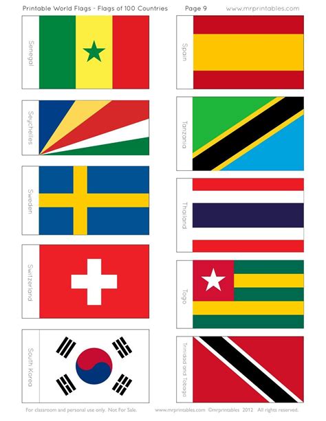 Printable World Flags - Mr Printables