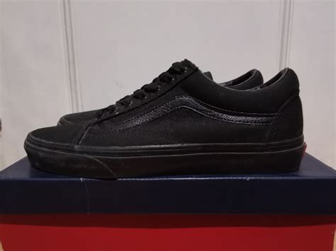 Vans Old Skool Triple Black Mens Fashion Footwear Sneakers On Carousell