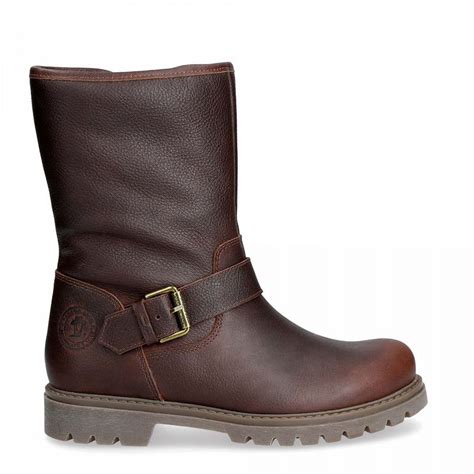 Panama Jack Women's Biker Boots US - Panama Jack Singapur Brown Napa Grass