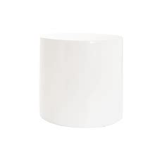 Fibreglass Plinth Round Gloss White 33cmDx41cmH