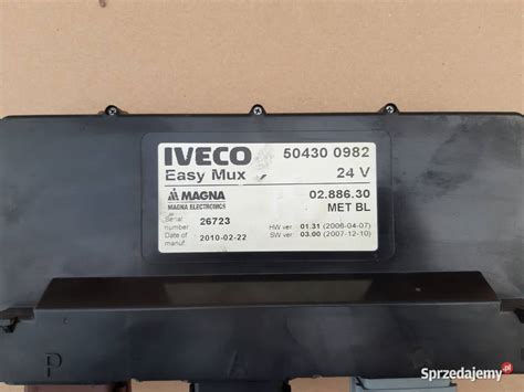 IVECO MODUŁ STEROWNIK ŚWIATEŁ EASY MUX 02 886 30 504300982 Trzciel