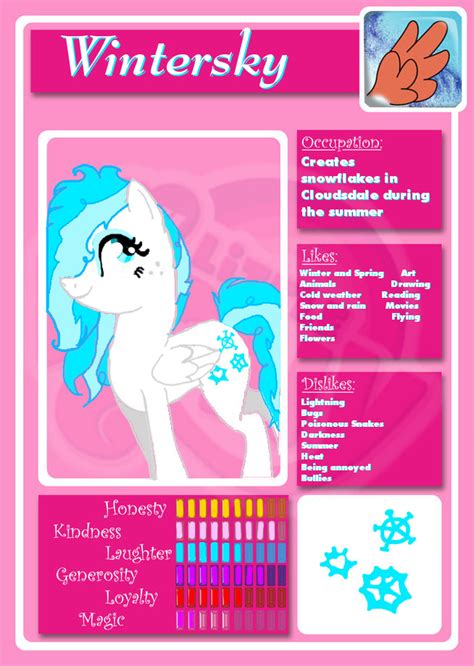 Wintersky Pony Profile By Co Beakling1 On Deviantart