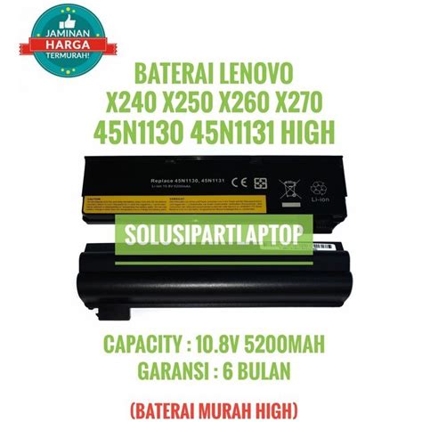 Jual BATERAI Lenovo Thinkpad X230 X230S X240 X240i X240S X250 X250S