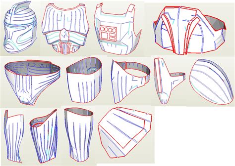 Clone Trooper Body Armor Pepakura Eva Foam Templates Etsy Australia