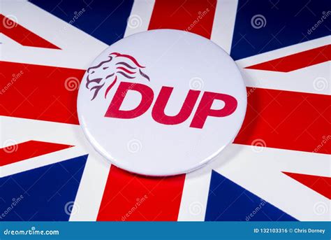 Democratic Unionist Party and the UK Flag Editorial Photo - Image of ...