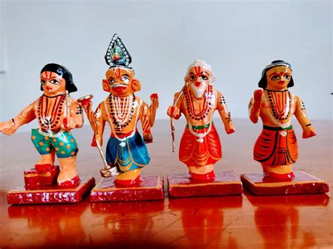 Wooden Golu Doll Dashavatar Set For Bommala Koluvu Bommai Navratri Gift