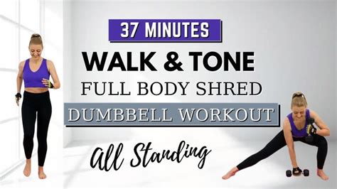 🔥walk And Tone Dumbbell Workout🔥full Body Cardio And Strength🔥burn Fat And Build Muscle🔥all Standing🔥