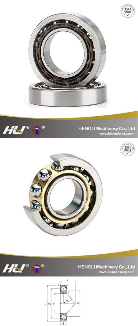 7322 C 7322 AC 7322 B high quality Single Row Angular Contact Ball ...