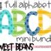 Alphabet Bundle Sweet Beans Printable Font Alpha Pack PNG Etsy