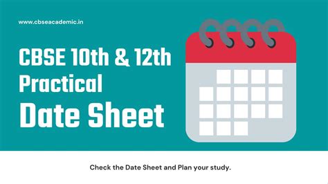 Cbse Practical Date Sheet Cbse Gov In