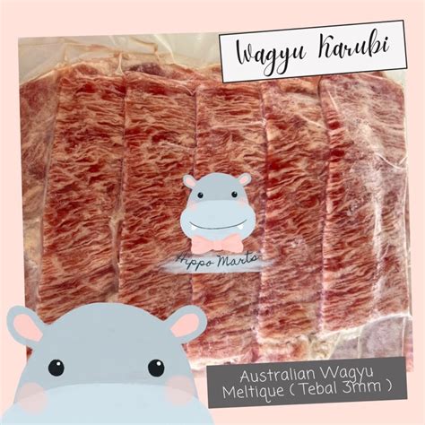 Jual Wagyu Meltique Karubi Beef Slice Karubi Shopee Indonesia