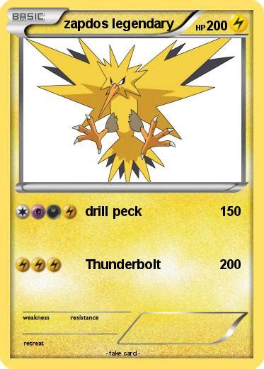 Pokémon Zapdos Legendary Drill Peck My Pokemon Card