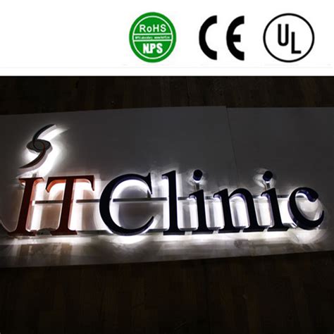 Advertising LED Back Lit Stainless Steel Channel Letter Signs China